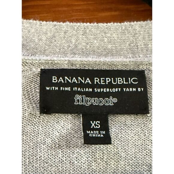 Banana Republic Italian Yarn Filpucci Cardigan Cashmere Blend SZ XS - Picture 8 of 10